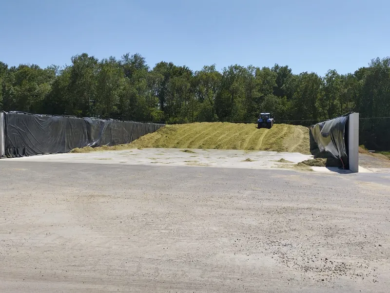 Ensilage de CIVE sur une exploitation partenaire